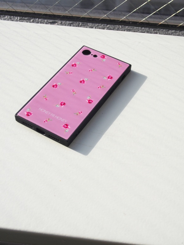 Pink Rose Glass Iphonecase 商品詳細 Honey Mi Honey