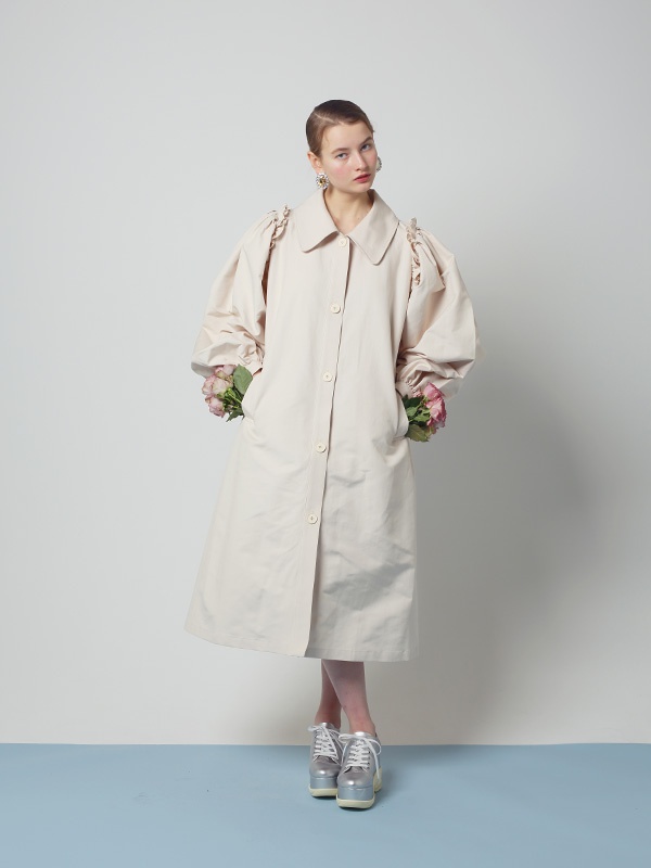 ハニーミーハニー shaggy volume sleeve coat コート-