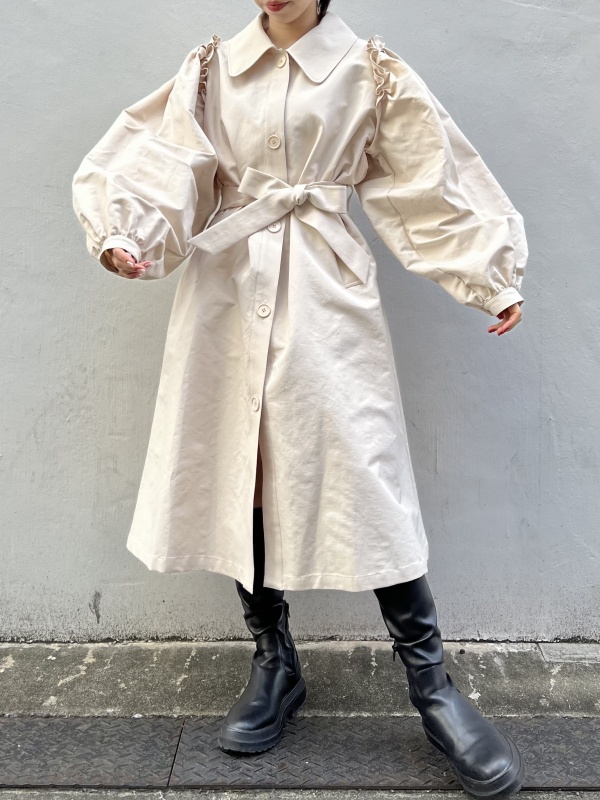 volume sleeve trench coat | 商品詳細 | HONEY MI HONEY