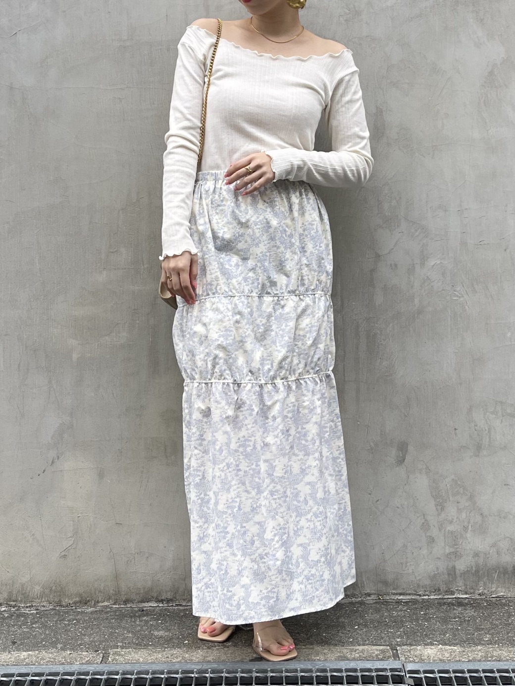 Toile de Jouy shirring skirt | 商品詳細 | HONEY MI HONEY
