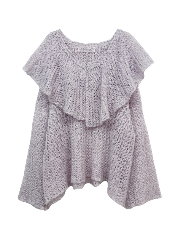 frill collar crochet knit | 商品詳細 | HONEY MI HONEY