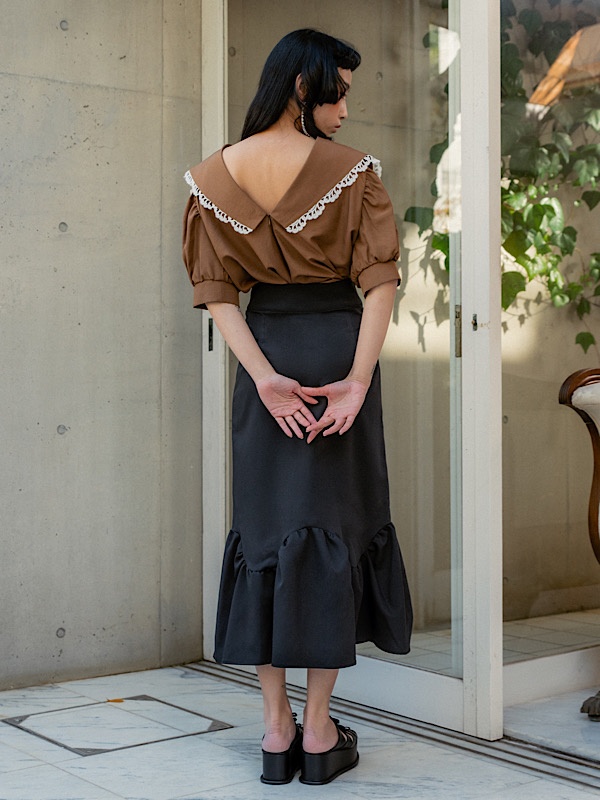 volume frill long skirt | 商品詳細 | HONEY MI HONEY