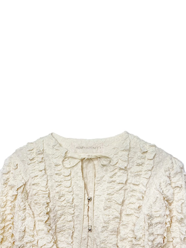 shirring frill cardigan | 商品詳細 | HONEY MI HONEY