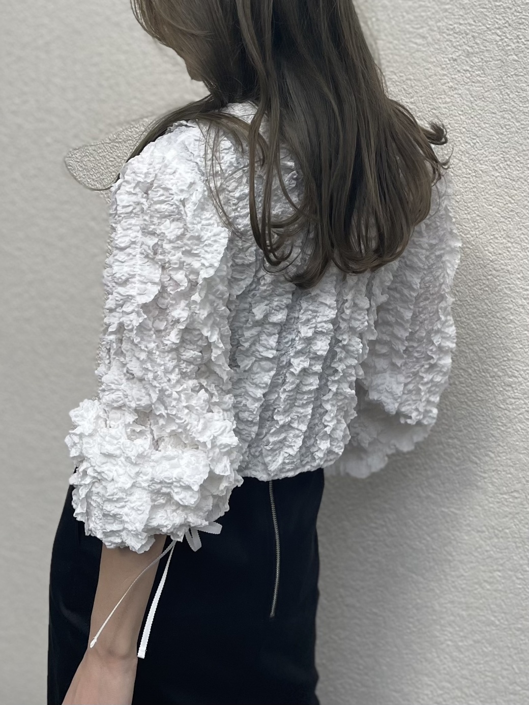 shirring frill cardigan | 商品詳細 | HONEY MI HONEY