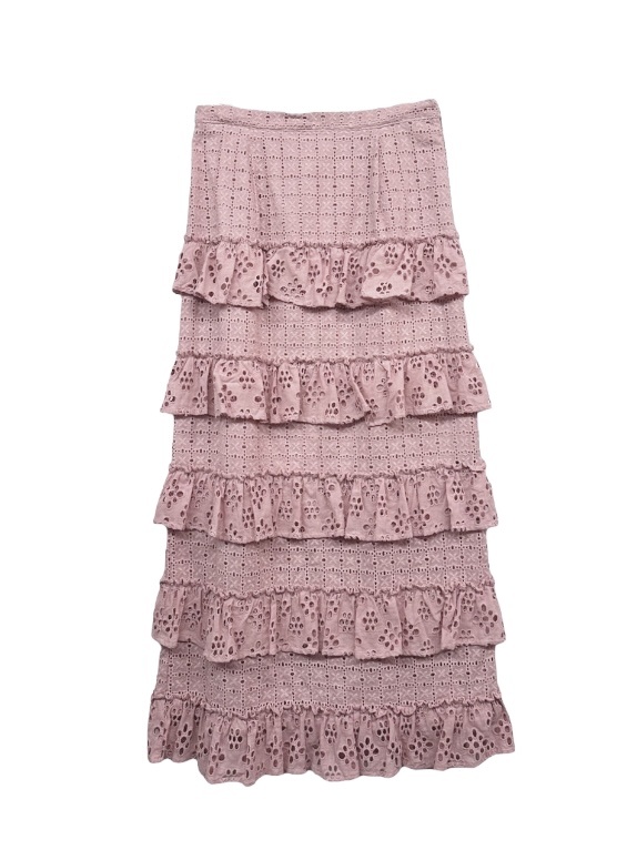 cotton lace tiered skirt | 商品詳細 | HONEY MI HONEY