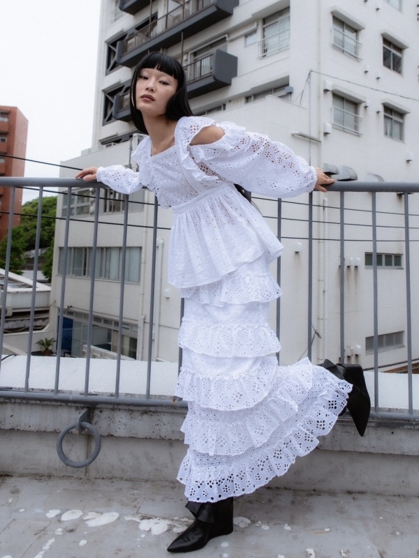 cotton lace tiered skirt | 商品詳細 | HONEY MI HONEY