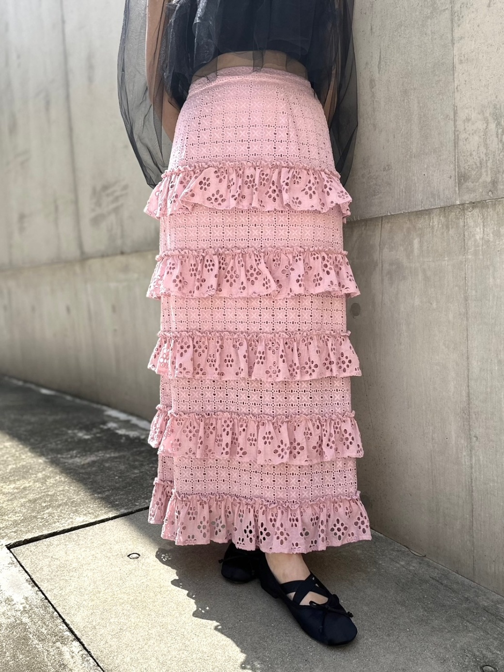 cotton lace tiered skirt | 商品詳細 | HONEY MI HONEY