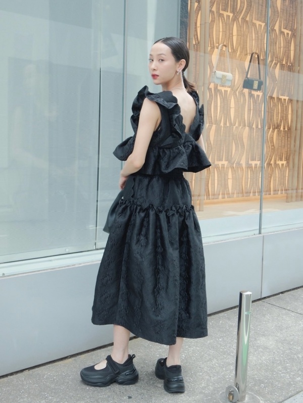 jacquard frill tops | 商品詳細 | HONEY MI HONEY